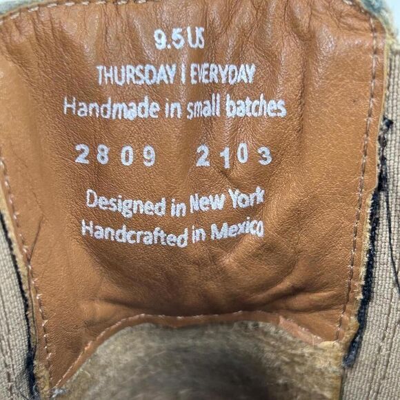 Thursday dreamer Women's Chelsea Boots US 9.5 Natural Beige Leather Pull-On Boot - Picture 11 of 11